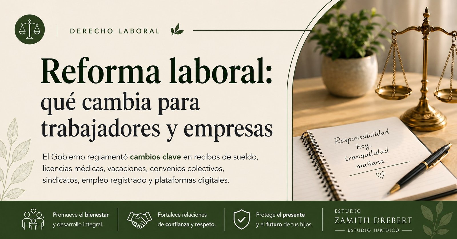 Reforma laboral: el Gobierno reglamentó cambios que impactan en empresas y trabajadores