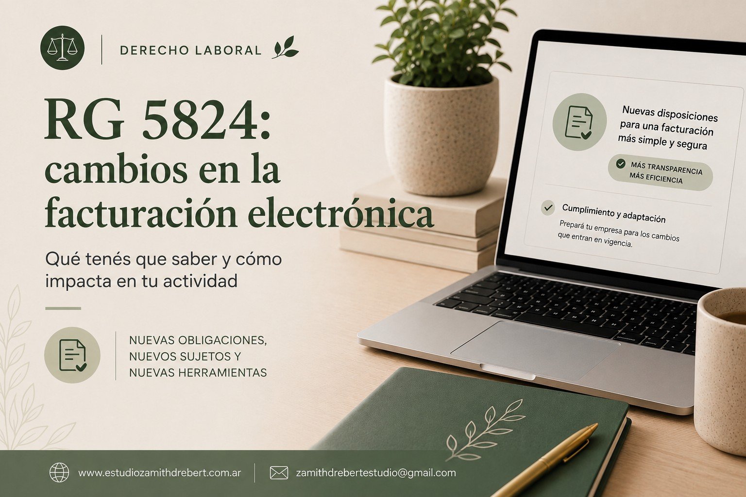 RG 5824: cambios en la facturación electrónica que entran en vigencia desde el 1 de julio de 2026
