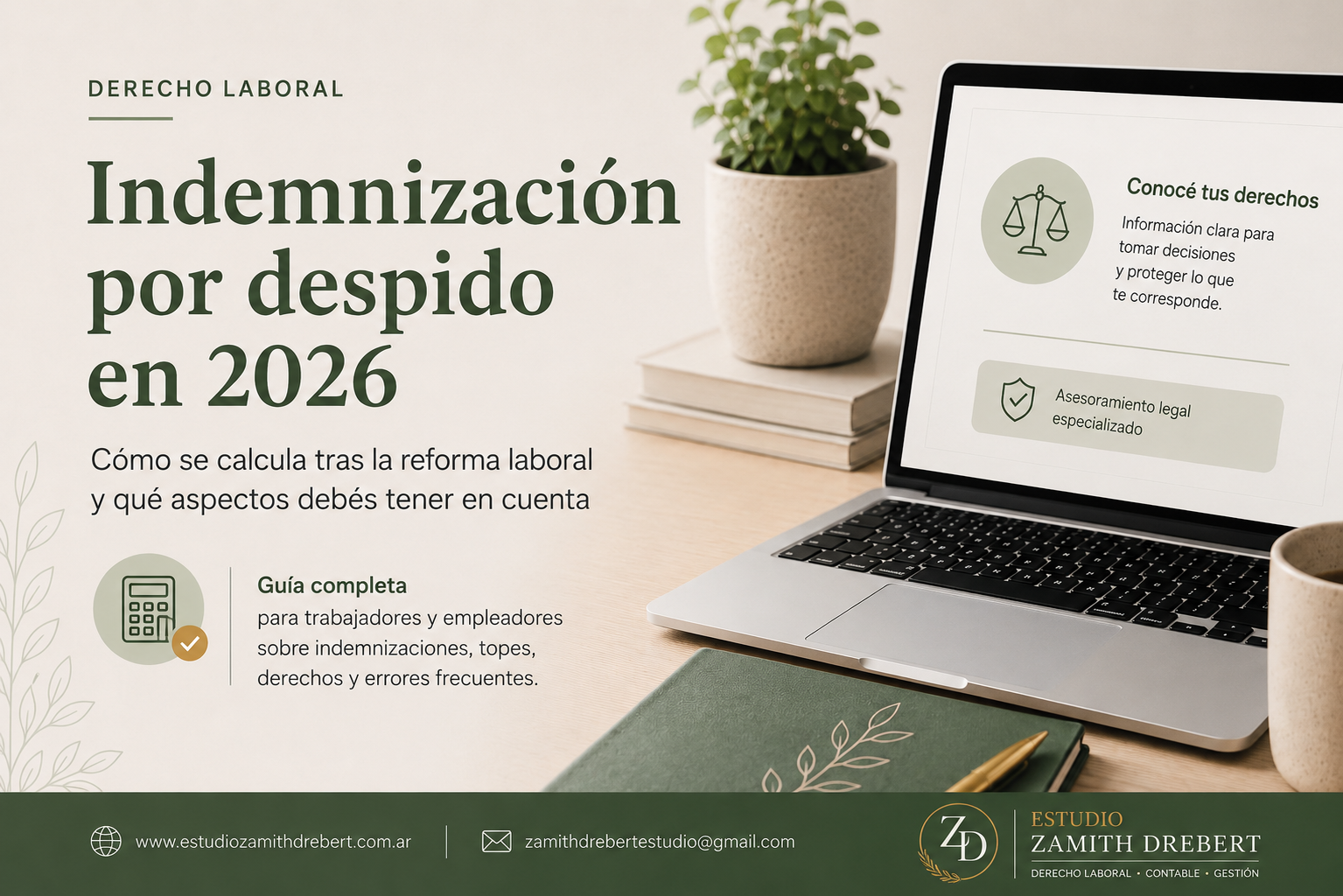 Indemnización por despido en 2026: cómo se calcula tras la reforma laboral y qué aspectos debés tener en cuenta